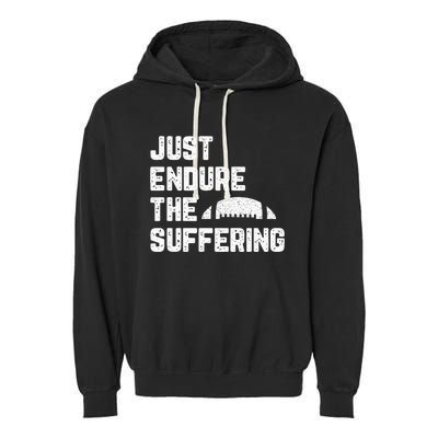 Just Endure The Suffering Football Vintage Garment-Dyed Fleece Hoodie