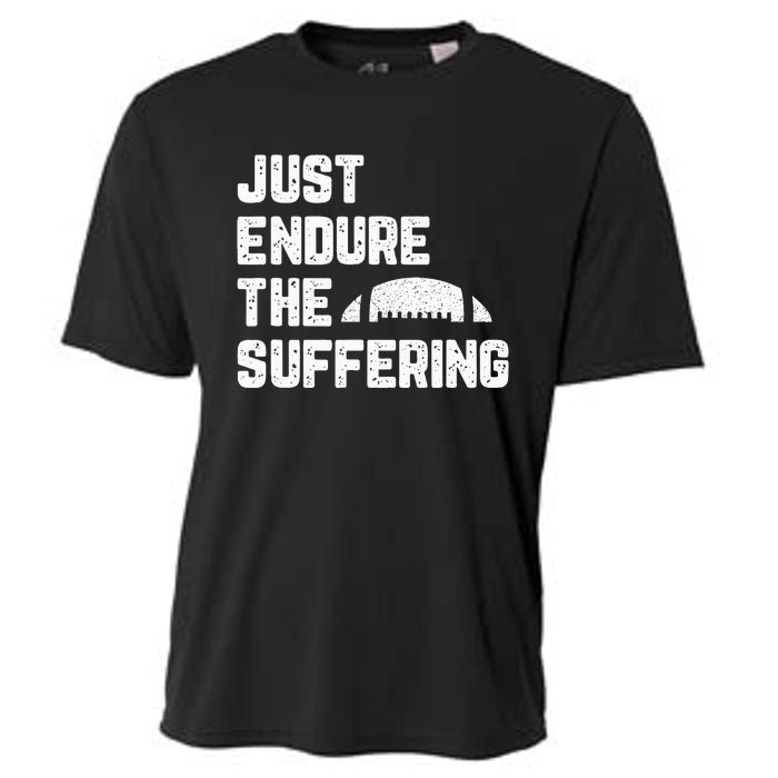 Just Endure The Suffering Football Vintage Cooling Performance Crew T-Shirt