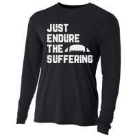 Just Endure The Suffering Football Vintage Cooling Performance Long Sleeve Crew