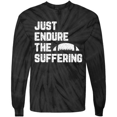 Just Endure The Suffering Football Vintage Tie-Dye Long Sleeve Shirt