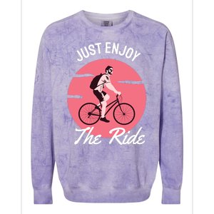 Just Enjoy The Ride Colorblast Crewneck Sweatshirt