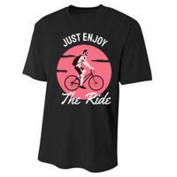 Just Enjoy The Ride Performance Sprint T-Shirt