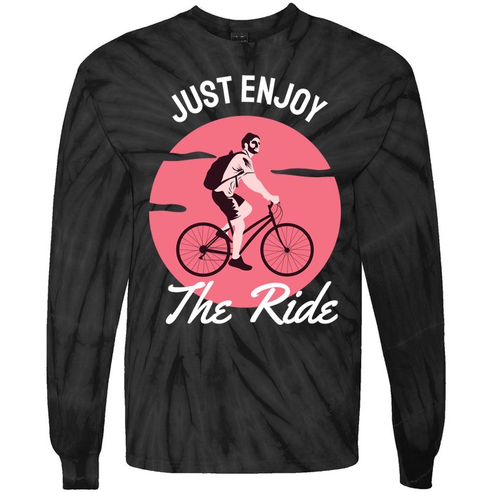 Just Enjoy The Ride Tie-Dye Long Sleeve Shirt