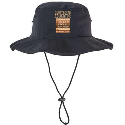 Juneteenth Educator Teach Strength Melanin Teacher Legacy Cool Fit Booney Bucket Hat