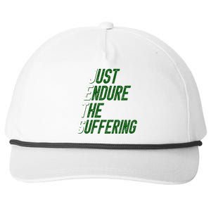 Just Endure The Suffering Snapback Five-Panel Rope Hat