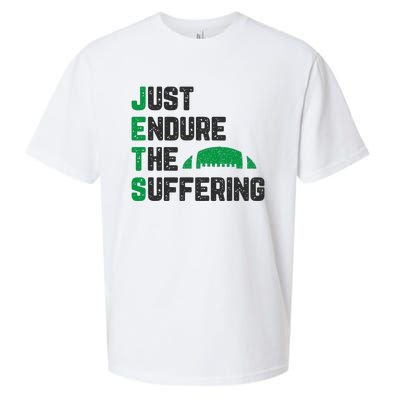 Just Endure The Suffering Football Vintage Sueded Cloud Jersey T-Shirt