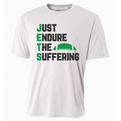 Just Endure The Suffering Football Vintage Cooling Performance Crew T-Shirt