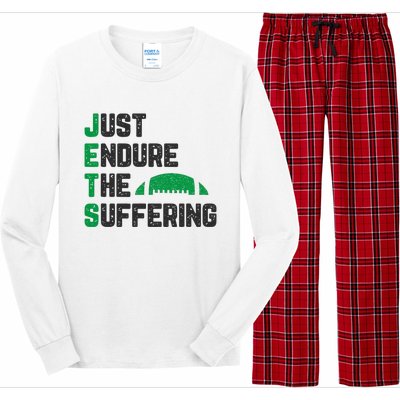 Just Endure The Suffering Football Vintage Long Sleeve Pajama Set