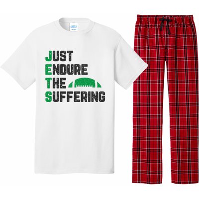 Just Endure The Suffering Football Vintage Pajama Set