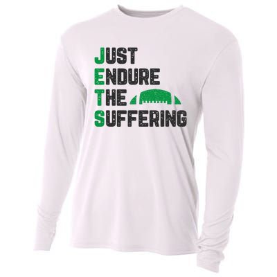 Just Endure The Suffering Football Vintage Cooling Performance Long Sleeve Crew