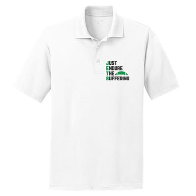 Just Endure The Suffering Football Vintage PosiCharge RacerMesh Polo