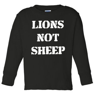 Julian Edelman Wearing Lions Not Sheep Toddler Long Sleeve Shirt