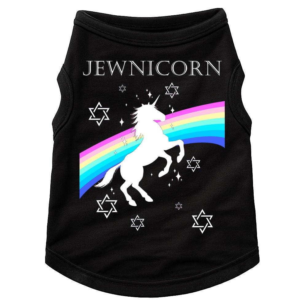 Jewnicorn Funny Hanukkah Unicorn Doggie Tank