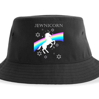 Jewnicorn Funny Hanukkah Unicorn Sustainable Bucket Hat