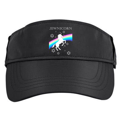 Jewnicorn Funny Hanukkah Unicorn Adult Drive Performance Visor