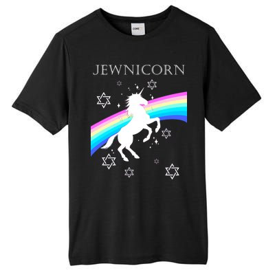 Jewnicorn Funny Hanukkah Unicorn Tall Fusion ChromaSoft Performance T-Shirt