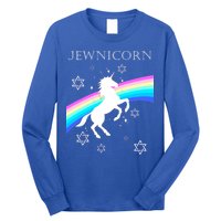 Jewnicorn Funny Hanukkah Unicorn Long Sleeve Shirt