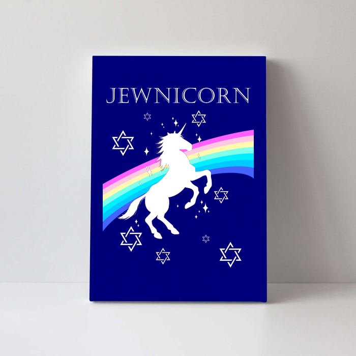 Jewnicorn Funny Hanukkah Unicorn Canvas