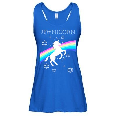Jewnicorn Funny Hanukkah Unicorn Ladies Essential Flowy Tank