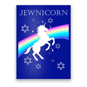 Jewnicorn Funny Hanukkah Unicorn Poster