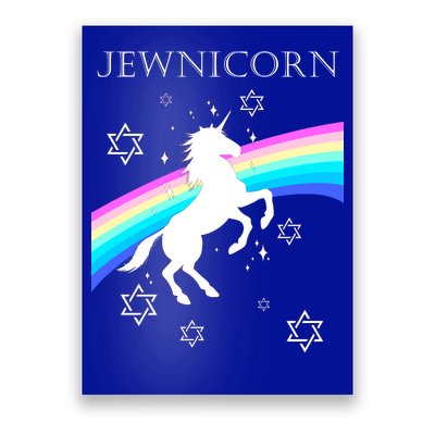 Jewnicorn Funny Hanukkah Unicorn Poster