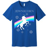 Jewnicorn Funny Hanukkah Unicorn Premium T-Shirt