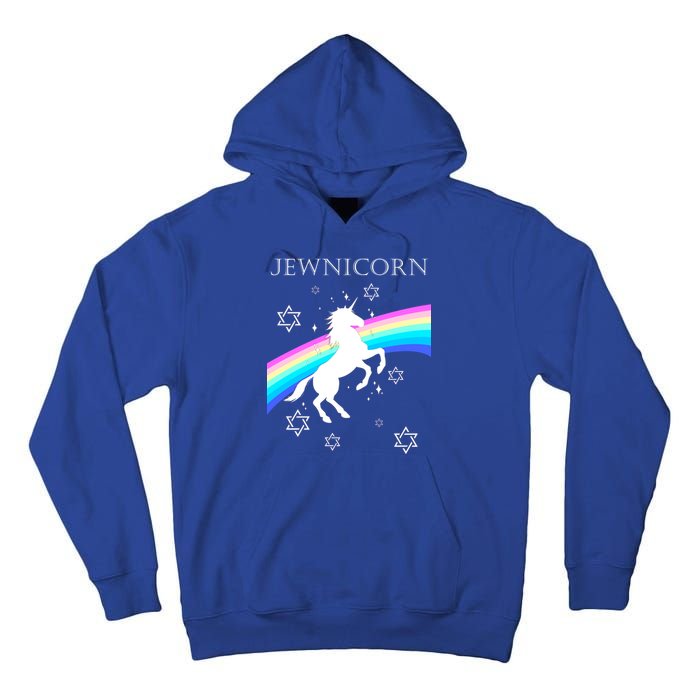 Jewnicorn Funny Hanukkah Unicorn Tall Hoodie