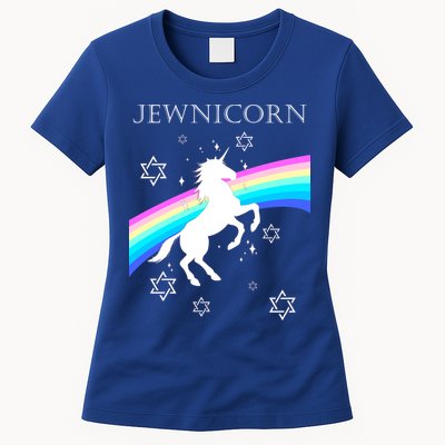 Jewnicorn Funny Hanukkah Unicorn Womens T-Shirt