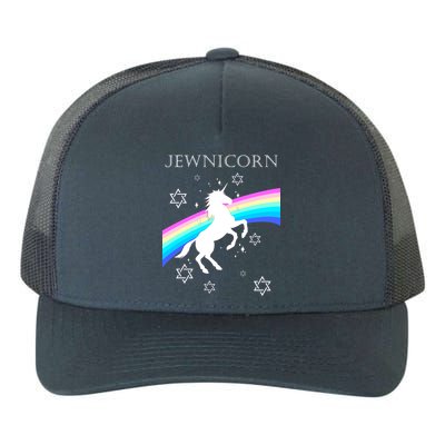 Jewnicorn Funny Hanukkah Unicorn Yupoong Adult 5-Panel Trucker Hat