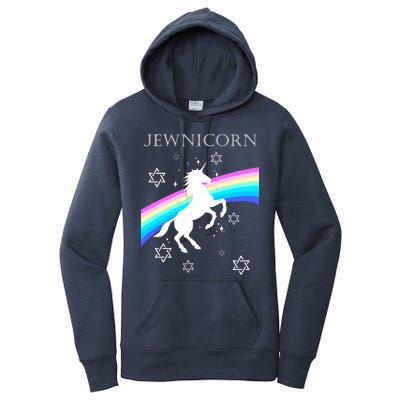 Jewnicorn Funny Hanukkah Unicorn Women's Pullover Hoodie