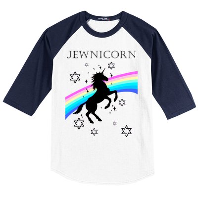 Jewnicorn Funny Hanukkah Unicorn Baseball Sleeve Shirt