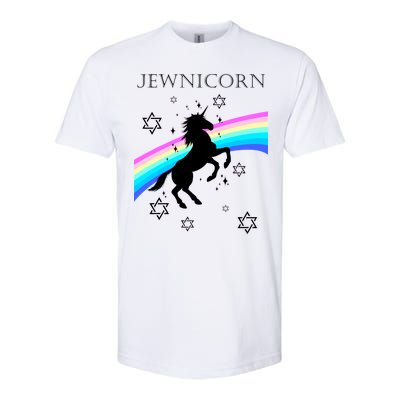 Jewnicorn Funny Hanukkah Unicorn Softstyle CVC T-Shirt