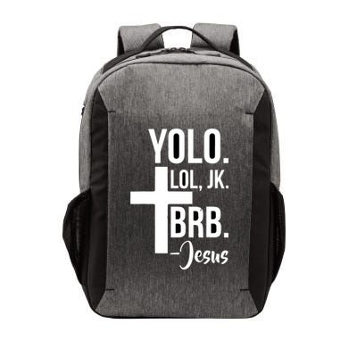 Jesus Easter Yolo Jk Brb Texting Vector Backpack