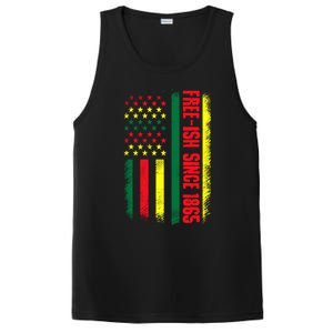 Juneteenth Freeish 1865 American Flag Black Lives Matter Cool Gift PosiCharge Competitor Tank