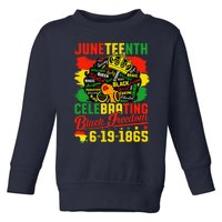 Juneteenth Freedom 1865 Celebrating Emancipation Black Women Toddler Sweatshirt