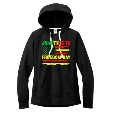 Juneteenth Flag 1865 Black Pride African American History Women's Fleece Hoodie