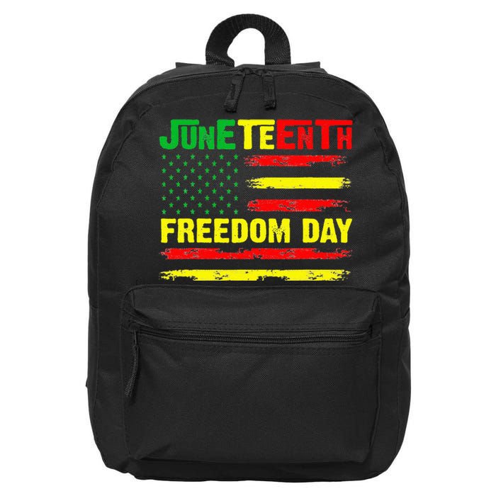 Juneteenth Flag 1865 Black Pride African American History 16 in Basic Backpack