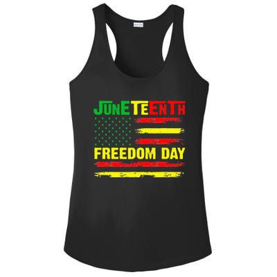 Juneteenth Flag 1865 Black Pride African American History Ladies PosiCharge Competitor Racerback Tank