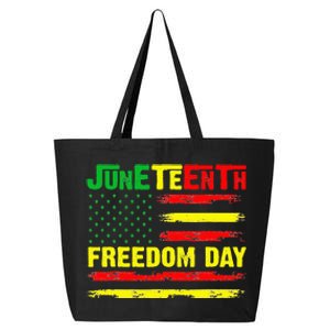 Juneteenth Flag 1865 Black Pride African American History 25L Jumbo Tote