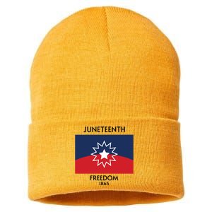 Juneteenth Freedom 1865 Celebration Black History Sustainable Knit Beanie