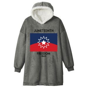 Juneteenth Freedom 1865 Celebration Black History Hooded Wearable Blanket