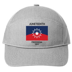 Juneteenth Freedom 1865 Celebration Black History 7-Panel Snapback Hat