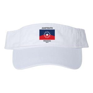 Juneteenth Freedom 1865 Celebration Black History Valucap Bio-Washed Visor