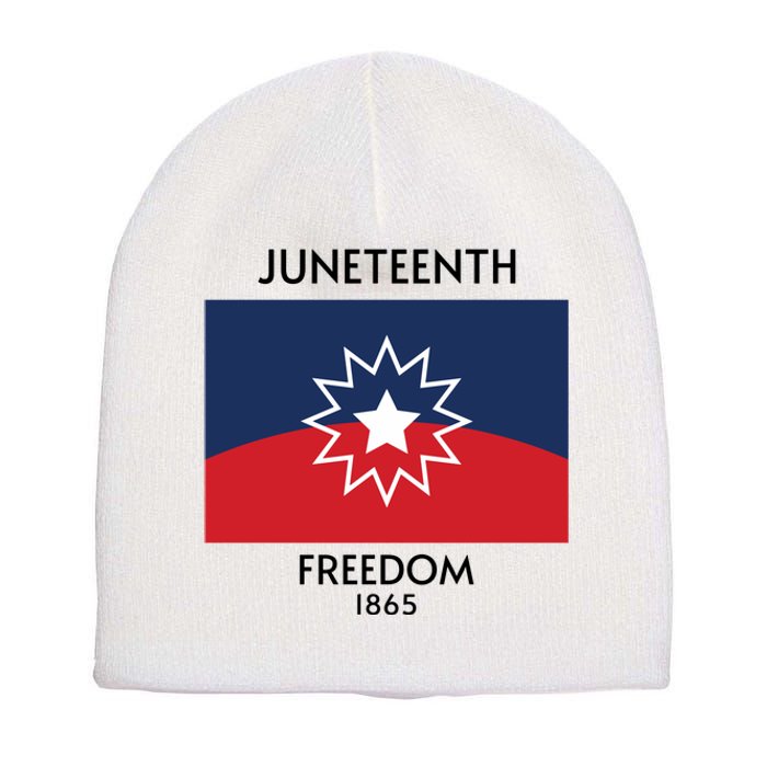 Juneteenth Freedom 1865 Celebration Black History Short Acrylic Beanie