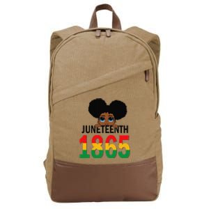 Juneteenth  Flag 1865 Cotton Canvas Backpack