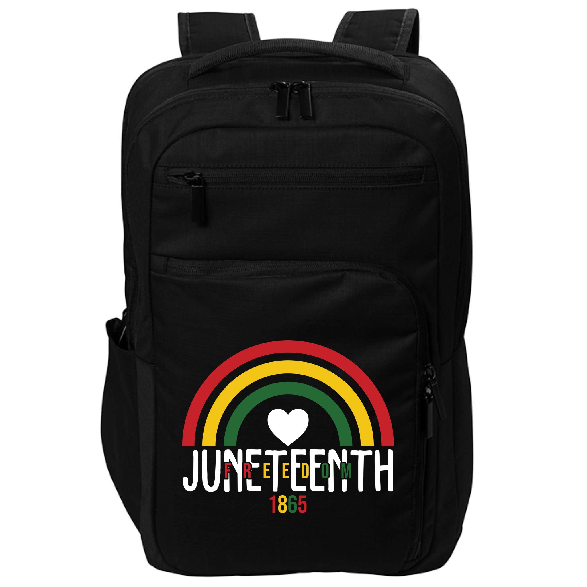 Juneteenth Freedom 1865 Rainbow Impact Tech Backpack