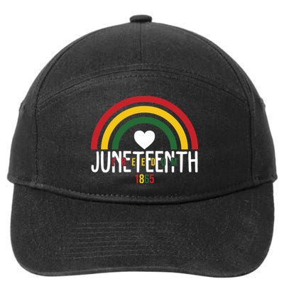 Juneteenth Freedom 1865 Rainbow 7-Panel Snapback Hat