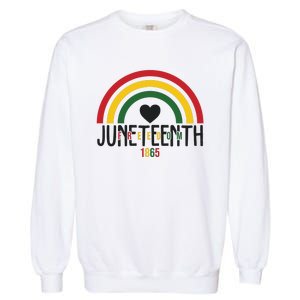 Juneteenth Freedom 1865 Rainbow Garment-Dyed Sweatshirt