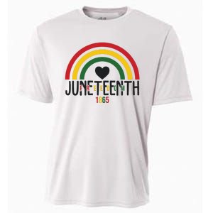 Juneteenth Freedom 1865 Rainbow Cooling Performance Crew T-Shirt