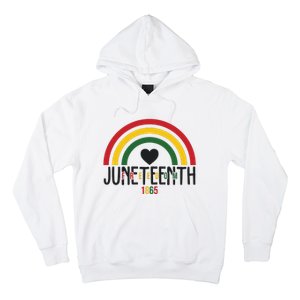 Juneteenth Freedom 1865 Rainbow Hoodie